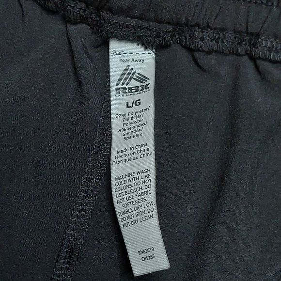 RBX Black Athletic Hiking Shorts with Pockets Large EUC - Picture 2 of 7